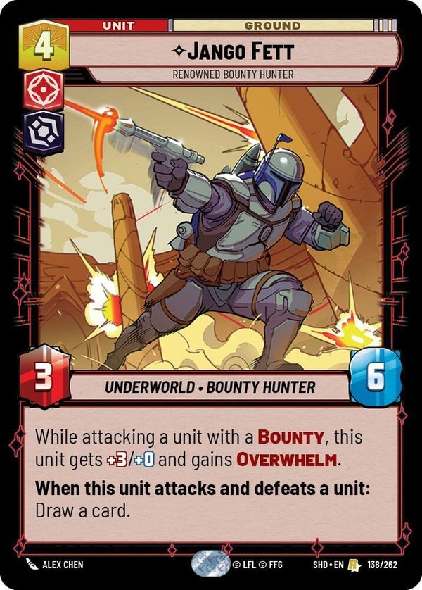 Jango Fett - Renowned Bounty Hunter (SHD 138/262) - Star Wars Unlimited