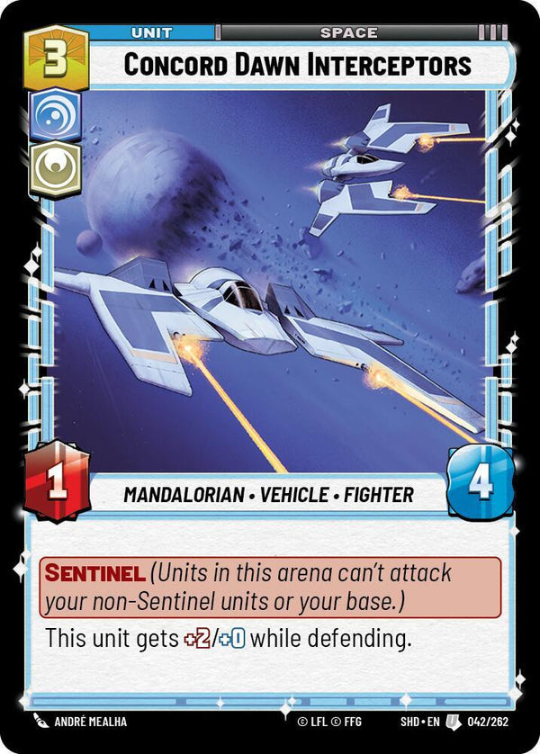 Concord Dawn Interceptors - Star Wars Unlimited