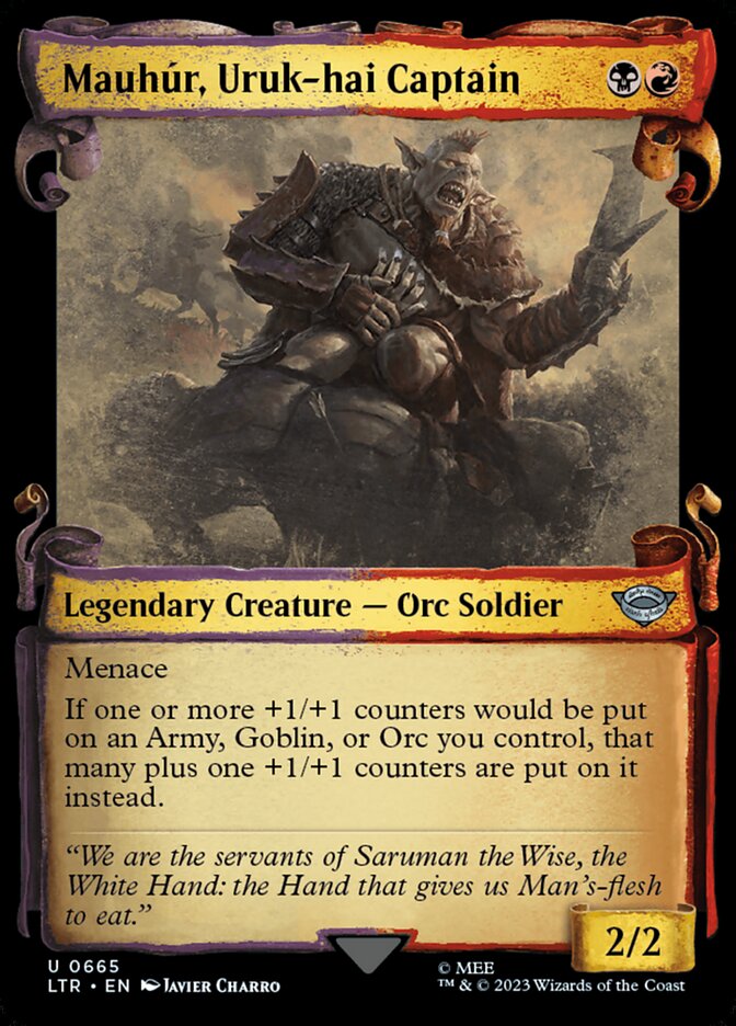 Mauhur, Uruk-hai Captain (Showcase Scrolls)