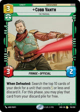 Cobb Vanth - The Marshal (SHD 115/262) - Star Wars Unlimited