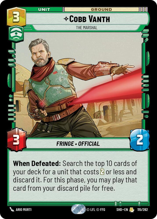 Cobb Vanth - The Marshal (SHD 115/262) - Star Wars Unlimited