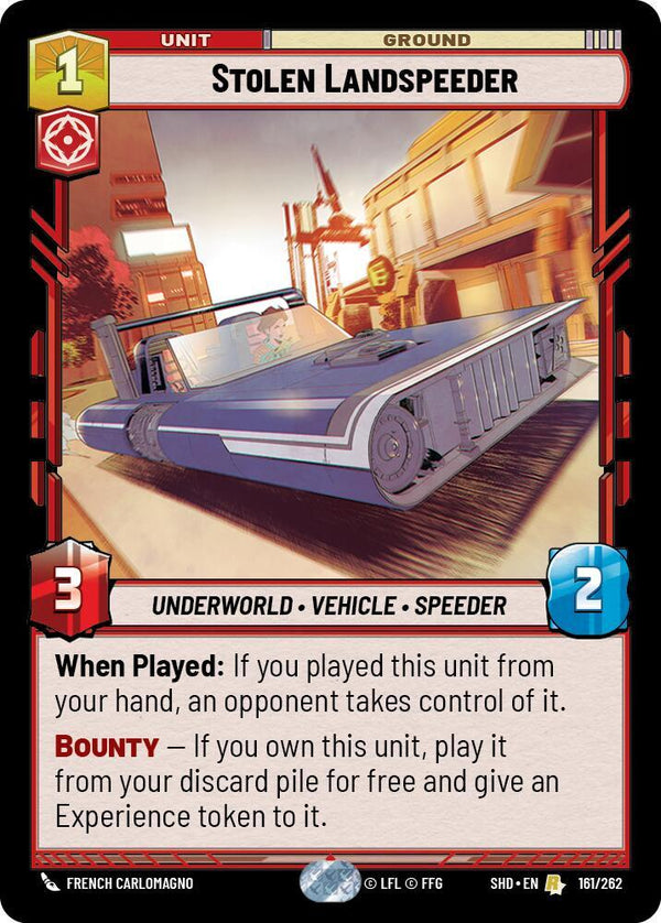 Stolen Landspeeder - Star Wars Unlimited