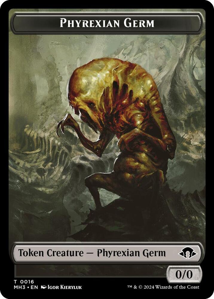 Phyrexian Germ // Phyrexian Wurm (0018) Double-Sided Token