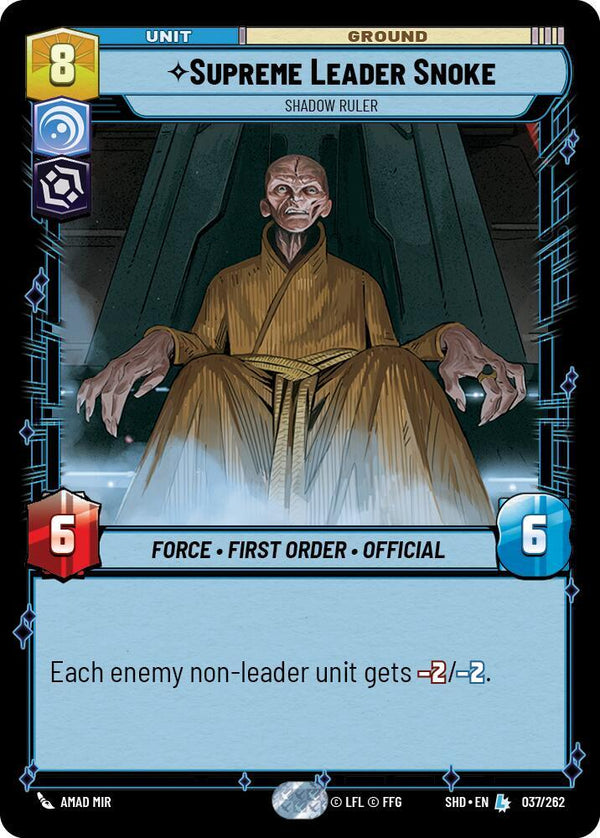 Supreme Leader Snoke - Shadow Ruler - Star Wars Unlimited