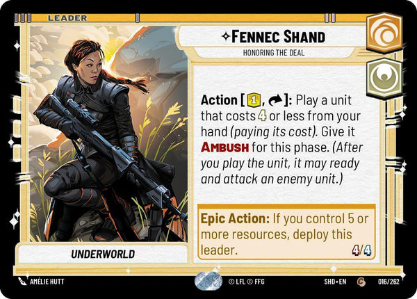 Fennec Shand - Honoring the Deal - Star Wars Unlimited