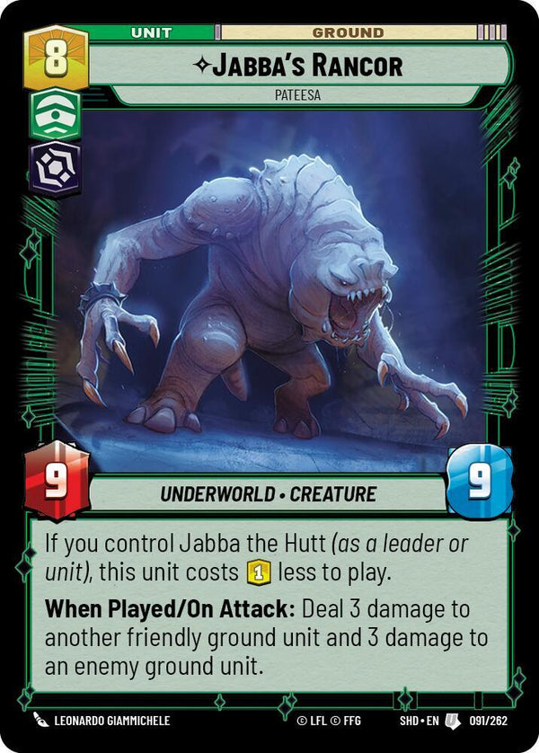 Jabba's Rancor - Pateesa - Star Wars Unlimited