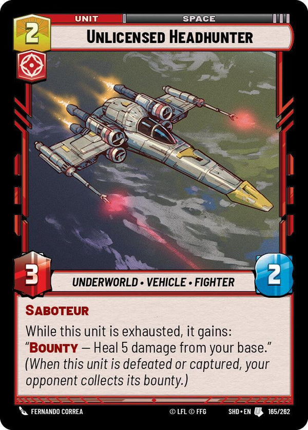 Unlicensed Headhunter - Star Wars Unlimited