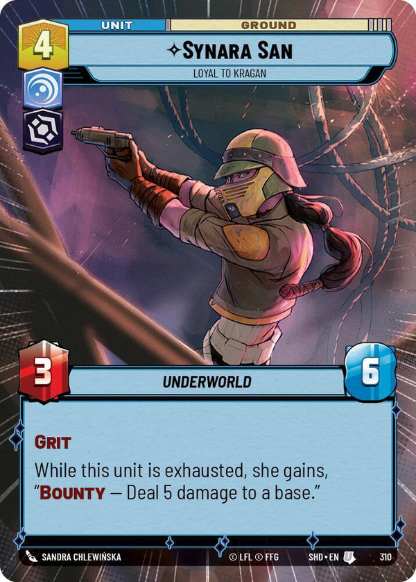Synara San - Loyal to Kragan (Hyperspace) - Star Wars Unlimited