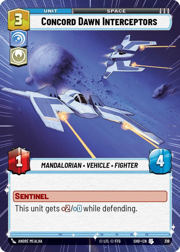 Concord Dawn Interceptors (Hyperspace) - Star Wars Unlimited