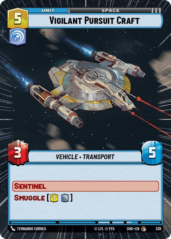Vigilant Pursuit Craft (Hyperspace) - Star Wars Unlimited