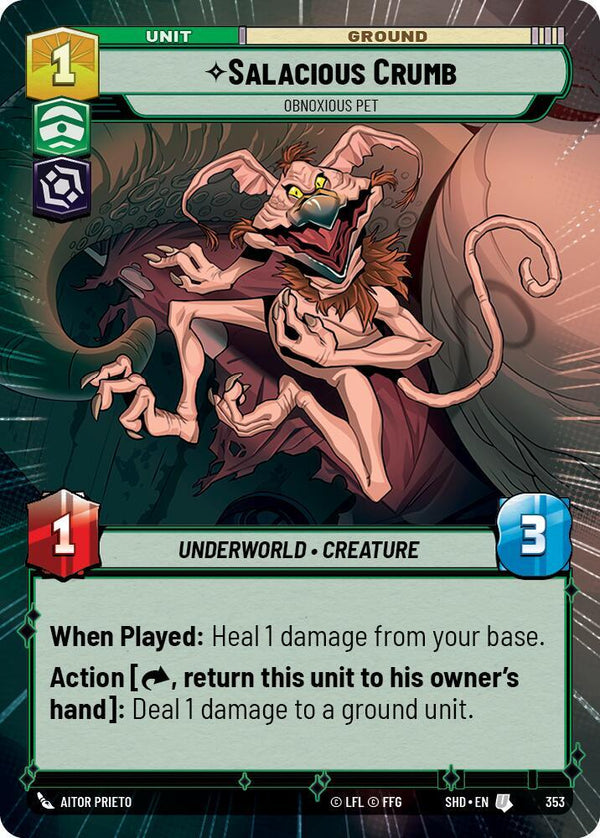 Salacious Crumb - Obnoxious Pet (Hyperspace) - Star Wars Unlimited