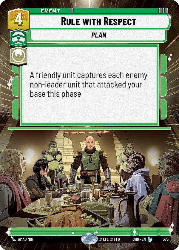 Rule With Respect (Hyperspace) - Star Wars Unlimited