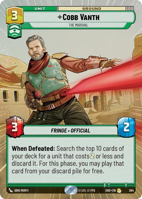 Cobb Vanth - The Marshal (Hyperspace) - Star Wars Unlimited