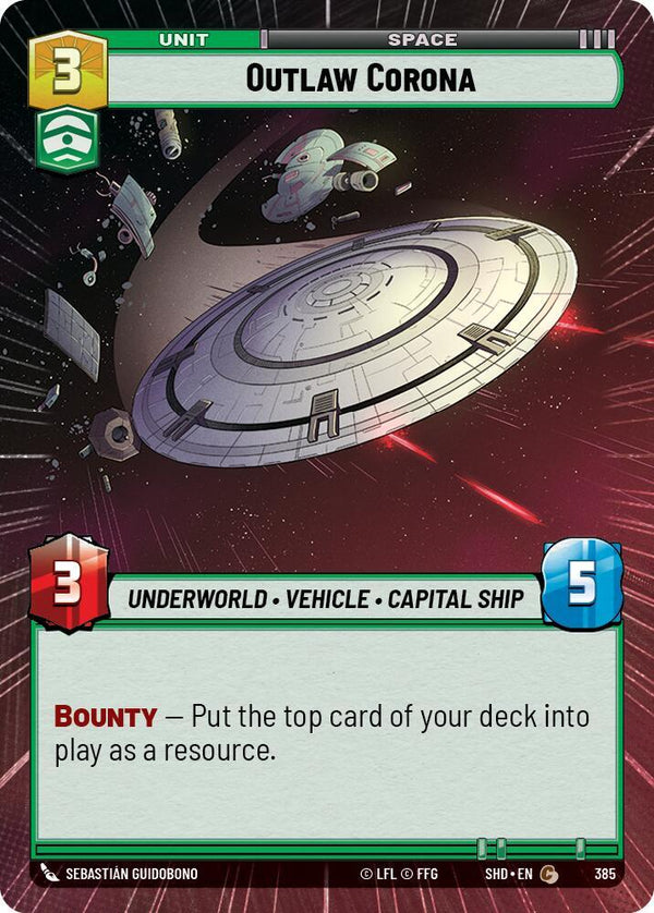 Outlaw Corona (Hyperspace) - Star Wars Unlimited