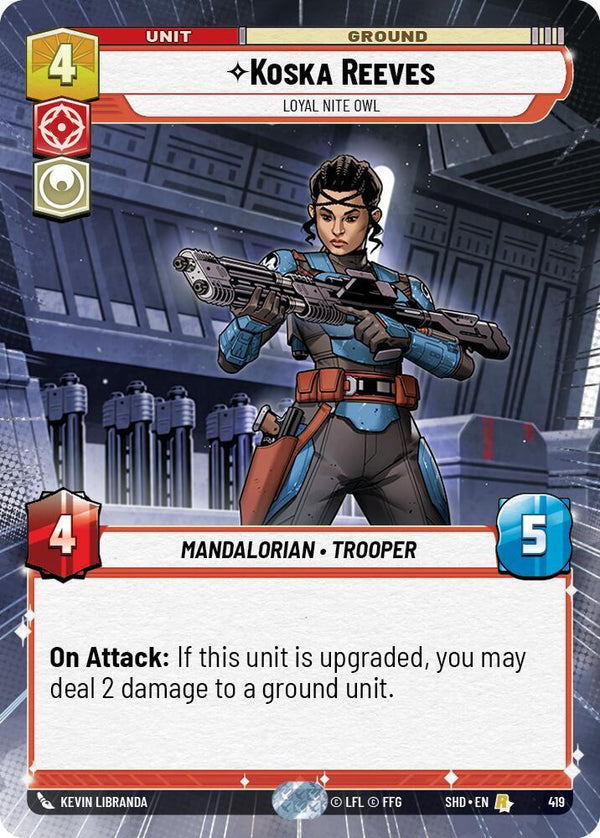 Koska Reeves - Loyal Nite Owl (Hyperspace) - Star Wars Unlimited