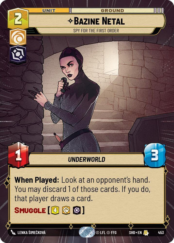 Bazine Netal - Spy for the First Order (Hyperspace) - Star Wars Unlimited