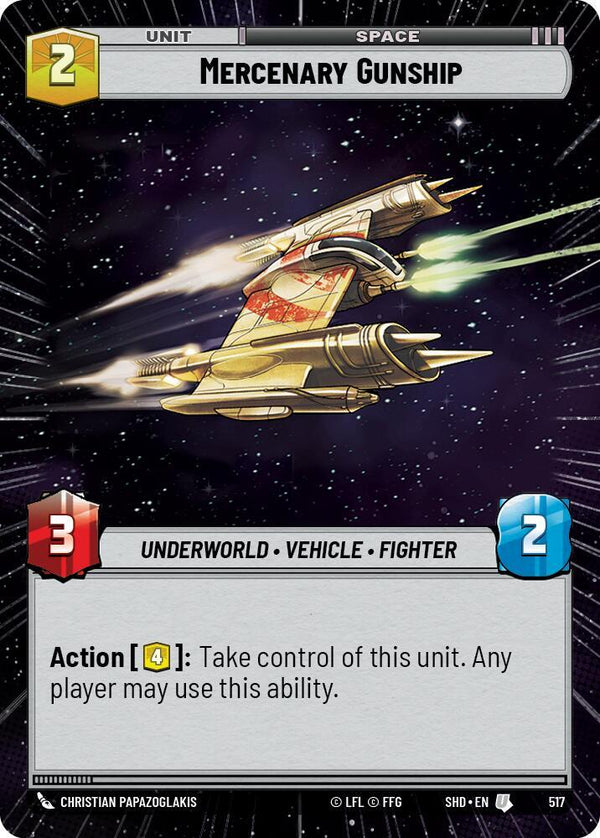 Mercenary Gunship (Hyperspace) - Star Wars Unlimited
