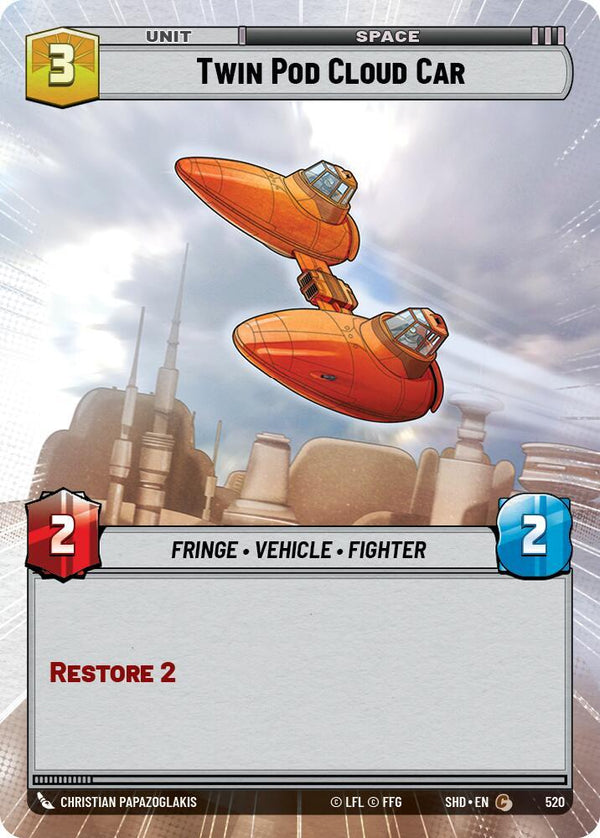 Twin Pod Cloud Car (Hyperspace) - Star Wars Unlimited