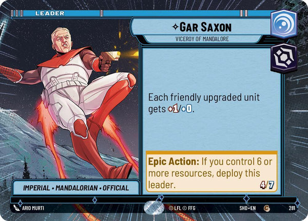 Gar Saxon - Viceroy of Mandalore (Hyperspace) - Star Wars Unlimited