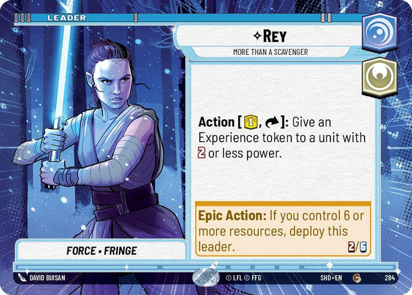 Rey - More Than a Scavenger (Hyperspace) - Star Wars Unlimited