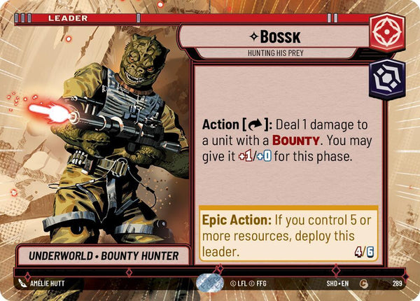 Bossk - Hunting His Prey (Hyperspace) - Star Wars Unlimited