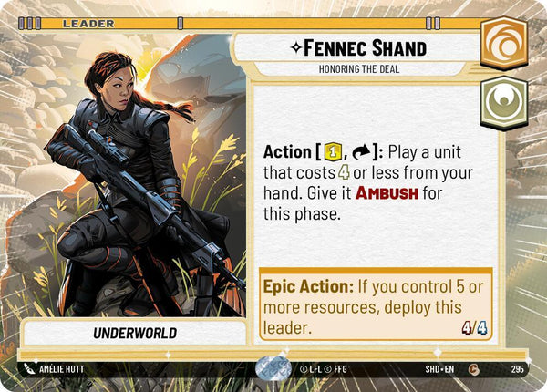 Fennec Shand - Honoring the Deal (Hyperspace) - Star Wars Unlimited
