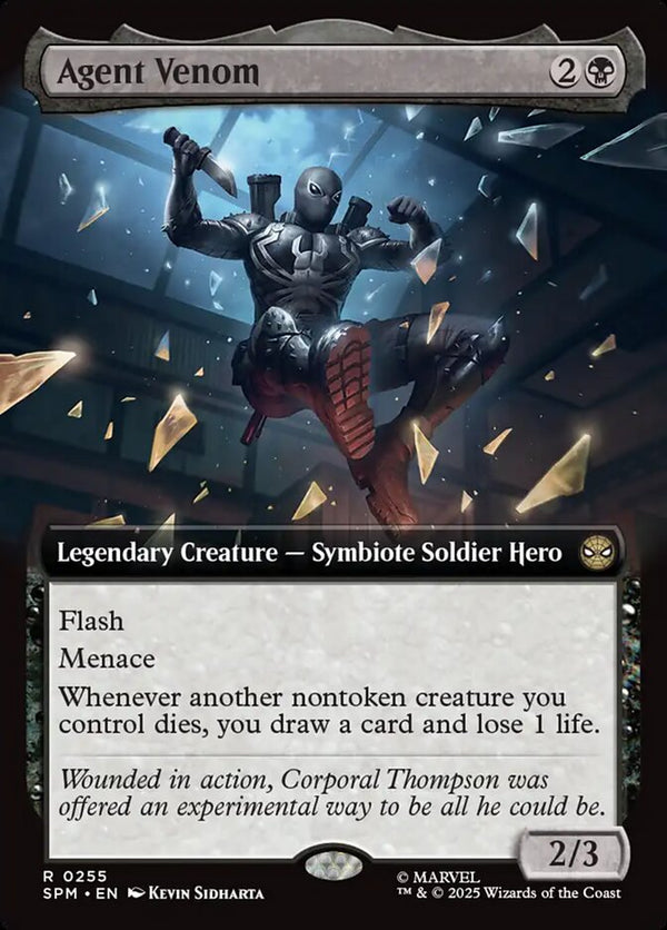 Agent Venom (Extended Art) - Magic: The Gathering