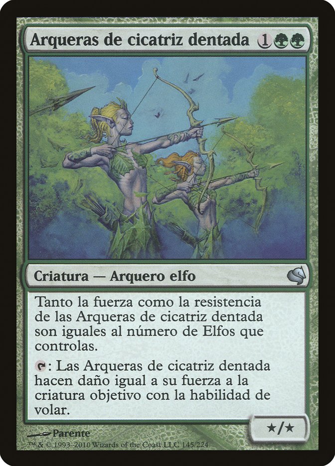 Jagged-Scar Archers (Spanish) - "Arqueras de cicatriz dentada"