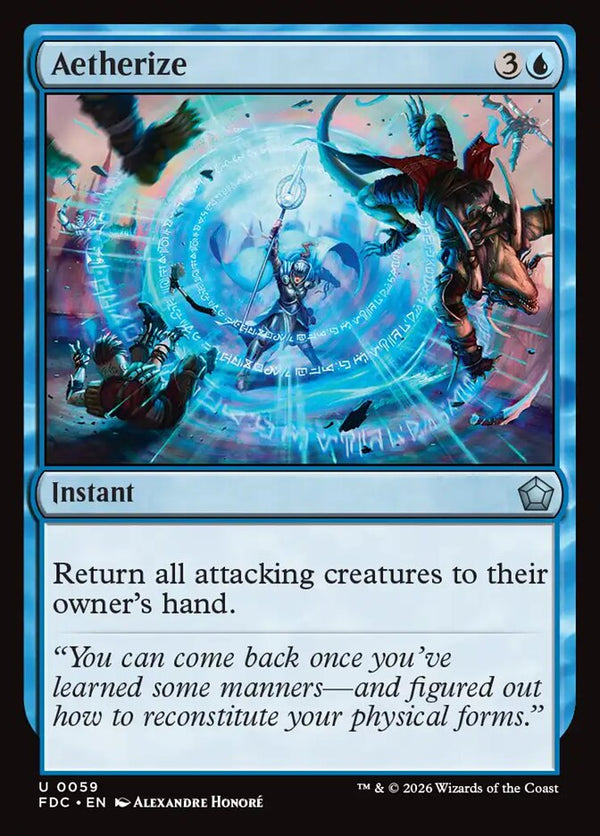 Aetherize (FDC 59) - Magic: The Gathering