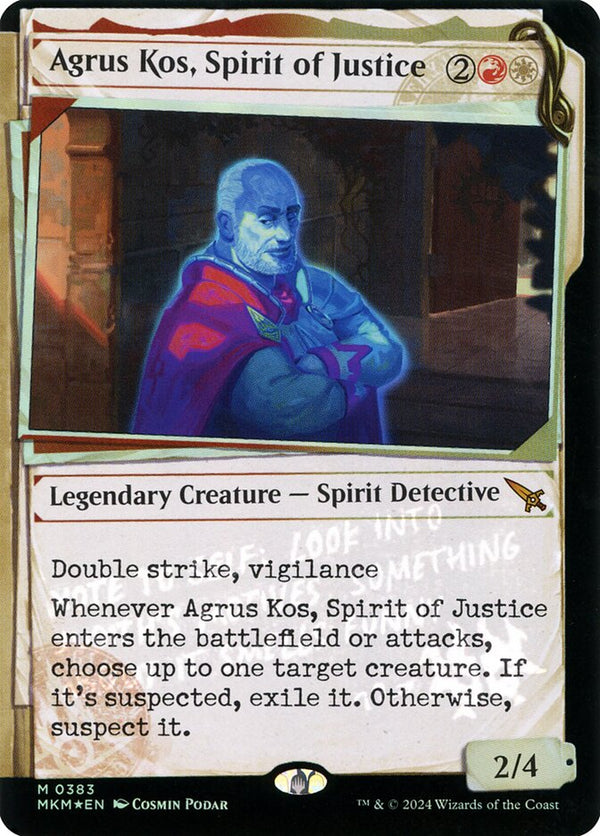 Agrus Kos, Spirit of Justice (Showcase) (Invisible Ink) - Magic: The Gathering