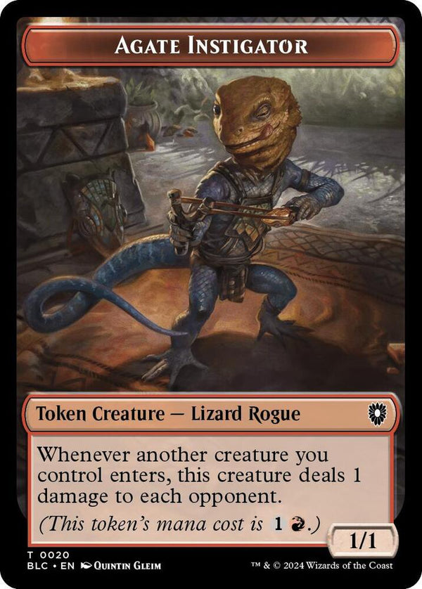 Agate Instigator // Rabbit Double-Sided Token - Magic: The Gathering