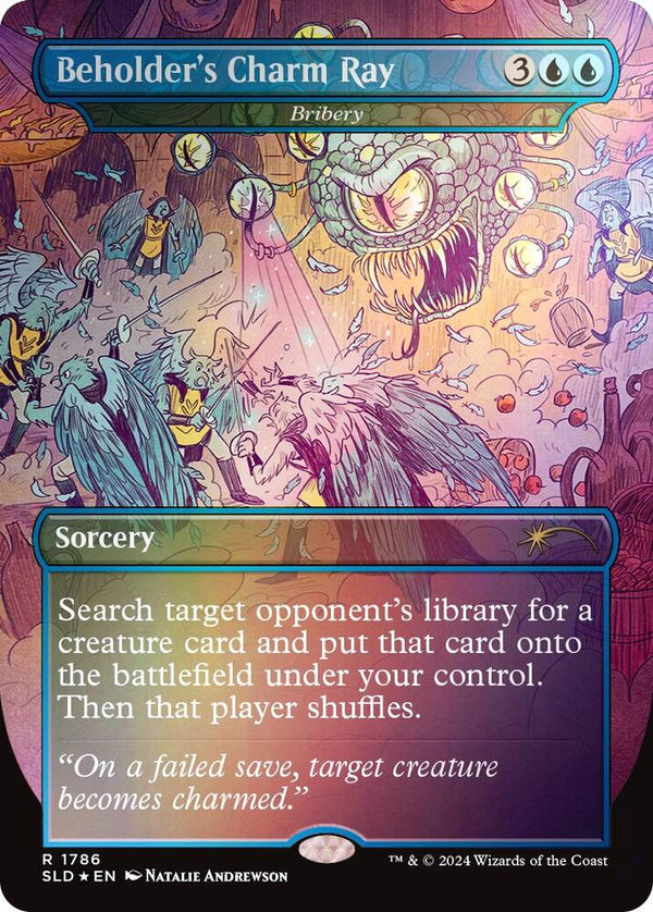 Beholder's Charm Ray - Bribery (Rainbow Foil) - Magic: The Gathering