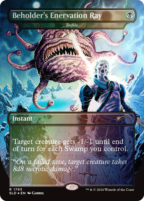 Beholder's Enervation Ray - Defile (Rainbow Foil) [Secret Lair Drop Series] - Magic: The Gathering