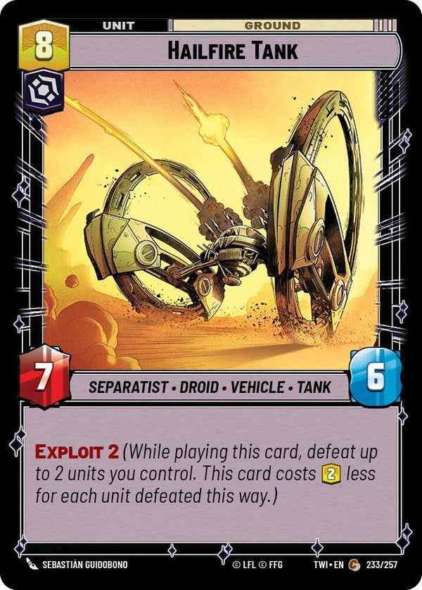 Hailfire Tank - Star Wars Unlimited