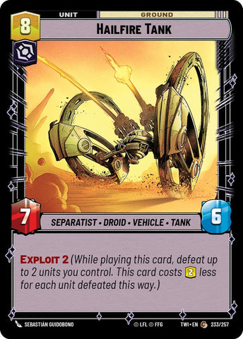 Hailfire Tank (233/257) (233/257) [Twilight of the Republic]