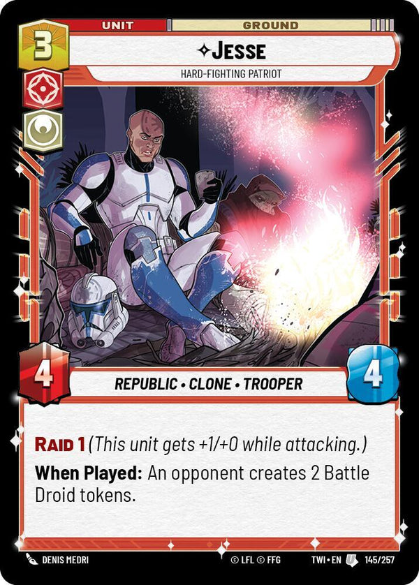Jesse - Hard-Fighting Patriot - Star Wars Unlimited