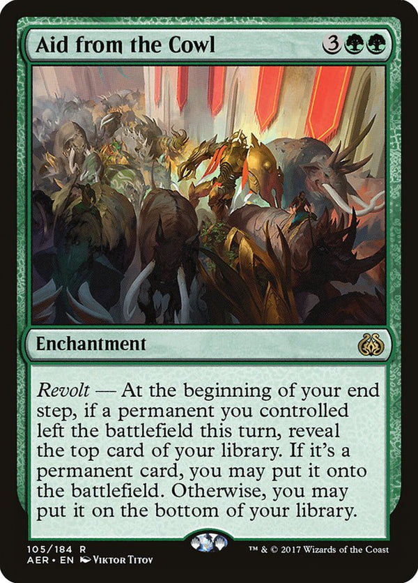 Aid from the Cowl - Magic: The Gathering