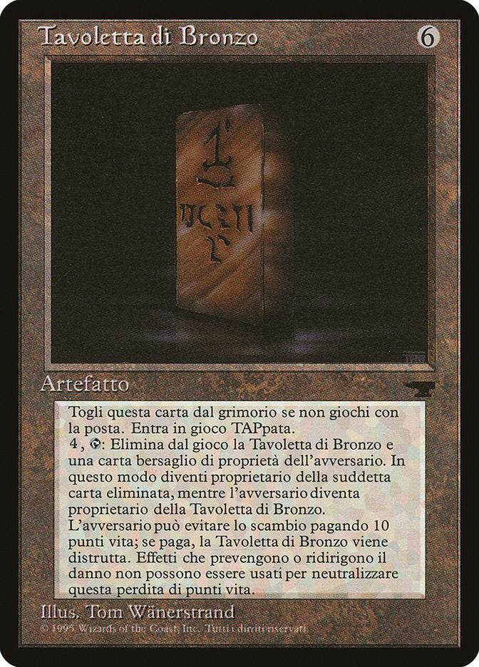Bronze Tablet (Italian) - "Tavoletta di Bronzo"