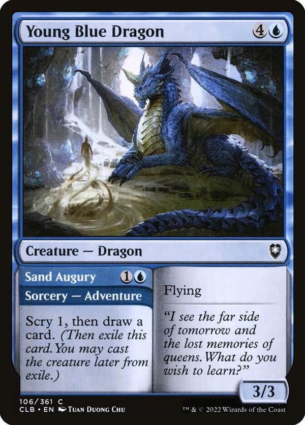 Young Blue Dragon - Magic: The Gathering