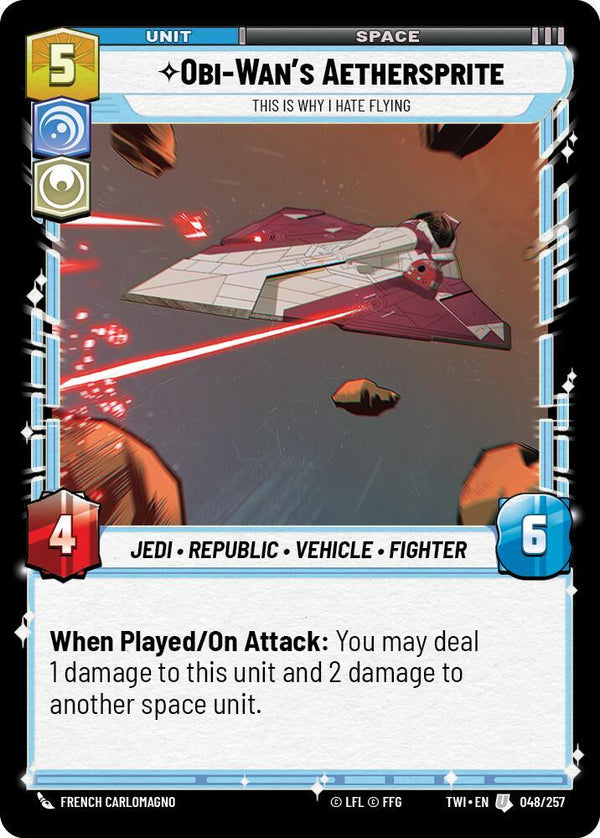 Obi-Wan’s Aethersprite - This is Why I Hate Flying - Star Wars Unlimited