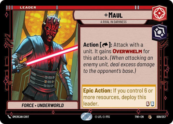 Maul - A Rival in Darkness - Star Wars Unlimited