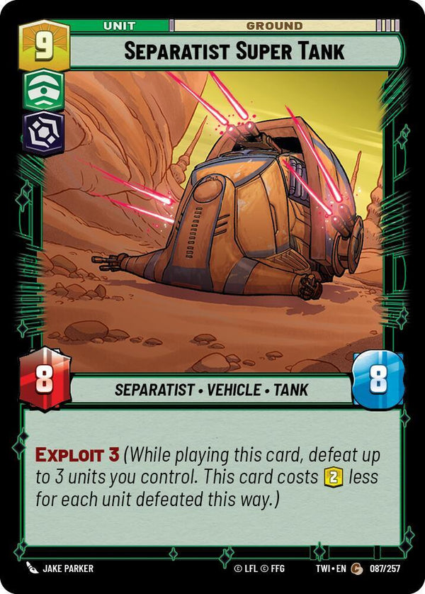 Separatist Super Tank - Star Wars Unlimited