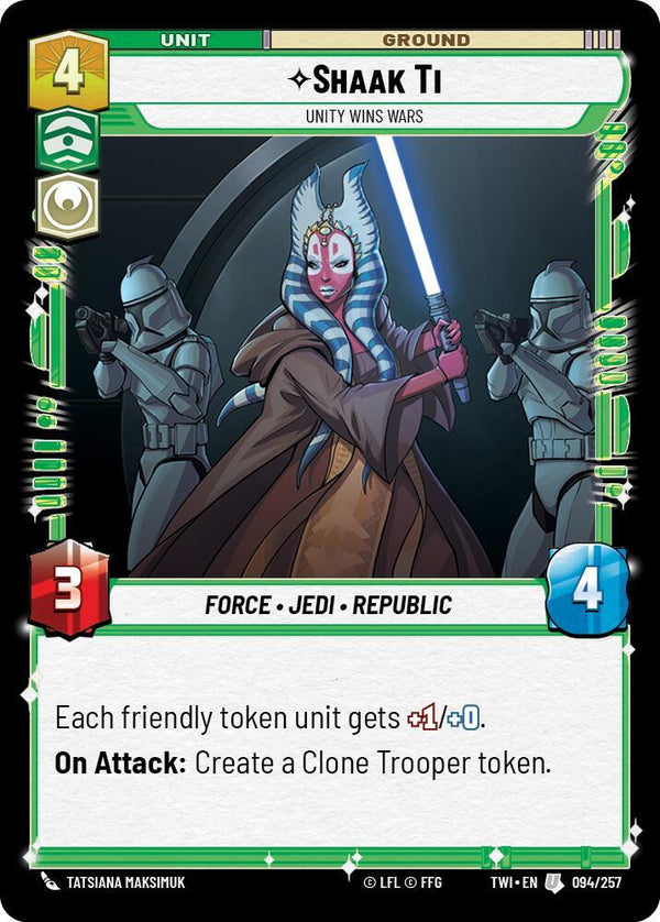Shaak Ti - Unity Wins Wars - Star Wars Unlimited