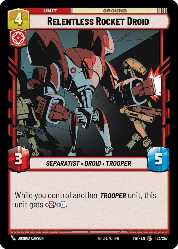 Relentless Rocket Droid - Star Wars Unlimited