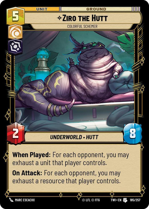 Ziro the Hutt - Colorful Schemer - Star Wars Unlimited