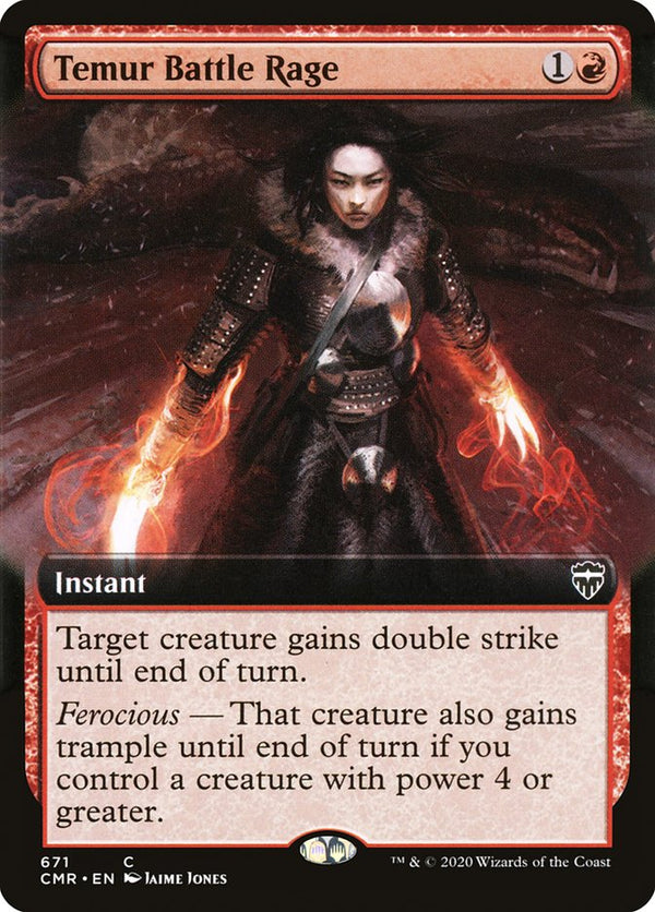 Temur Battle Rage (Extended Art) - Magic: The Gathering