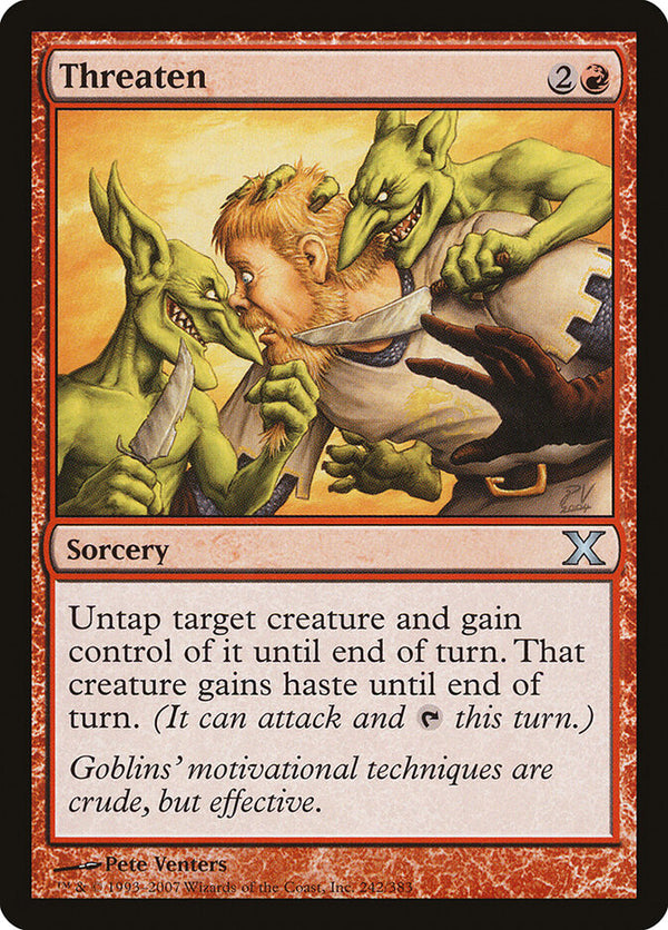 Threaten (10E 242) - Magic: The Gathering