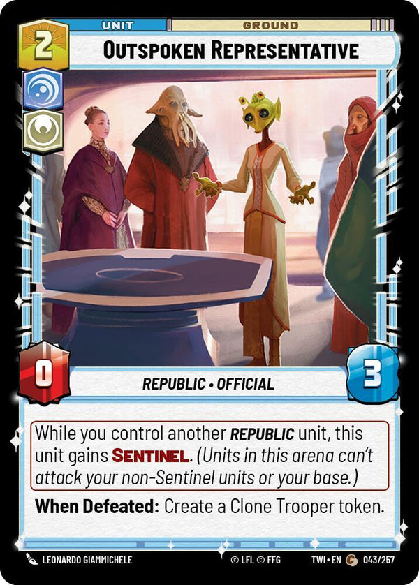 Outspoken Representative - Star Wars Unlimited