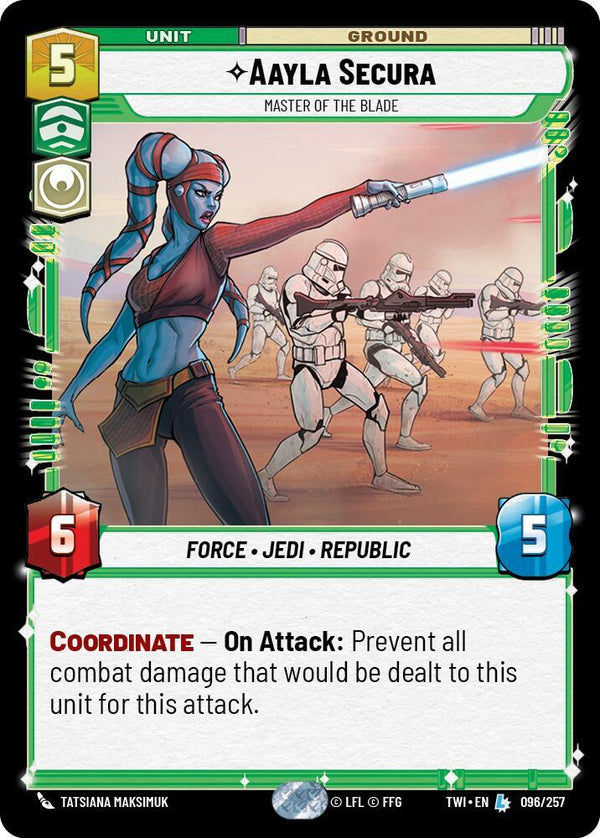 Aayla Secura - Master of the Blade - Star Wars Unlimited