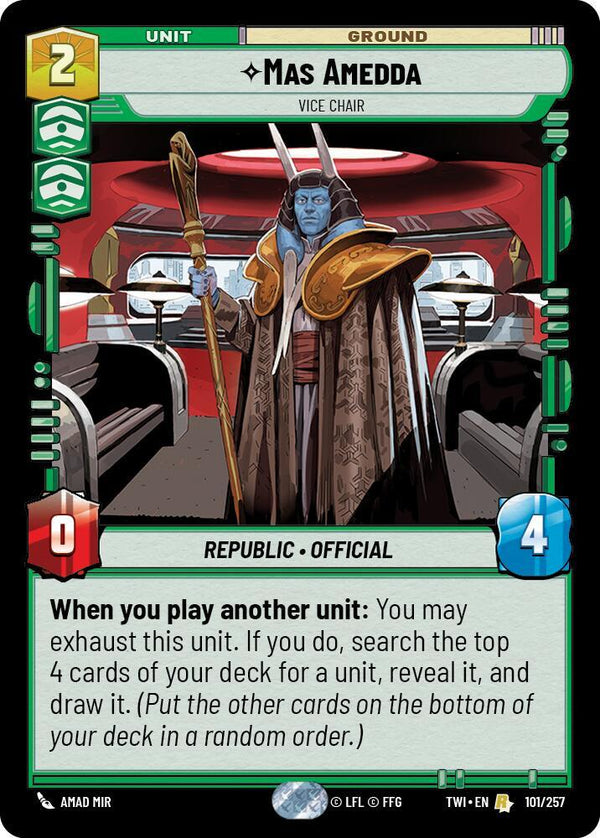Mas Amedda - Vice Chair - Star Wars Unlimited